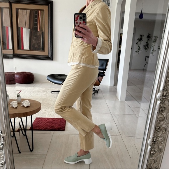 Vintage Rozae Nichols Cotton Pants | Blazer Suit Size 4 - Picture 1 of 16